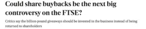 Evening Standard buy backs