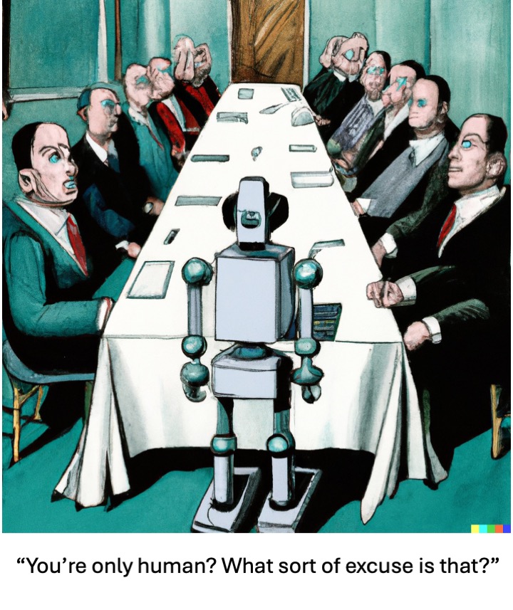 Robot at boardroom