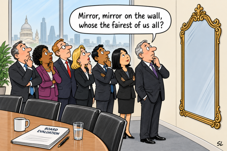 Board evaluation mirror